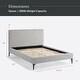 preview thumbnail 12 of 15, New Heights Dillon Upholstered Bed with Metal Legs