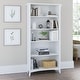 preview thumbnail 12 of 40, Bush Furniture Salinas Tall 5 Shelf Bookcase with Adjustable Shelves Pure White