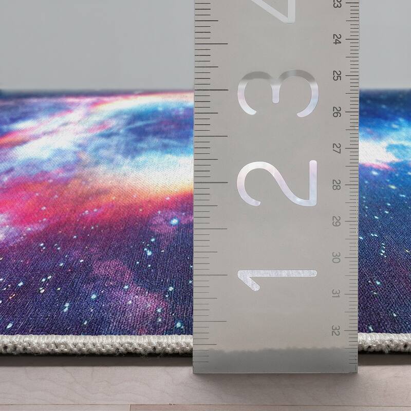 Well Woven Celestial Space Modern Abstract Kids Rug