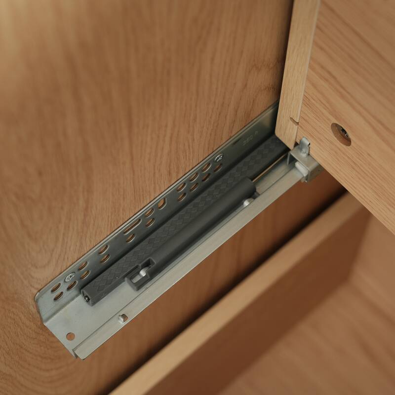Roomfitters 30" Bathroom Vanity with Ceramic Sink, Full-Extension Soft-Close storage units and Fluted Design