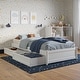 preview thumbnail 6 of 190, Barcelona Panel Platform Bed with Storage Drawers White - Twin