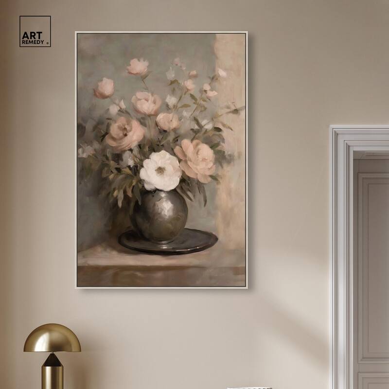 Porcelain Pink Canvas by Art Remedy