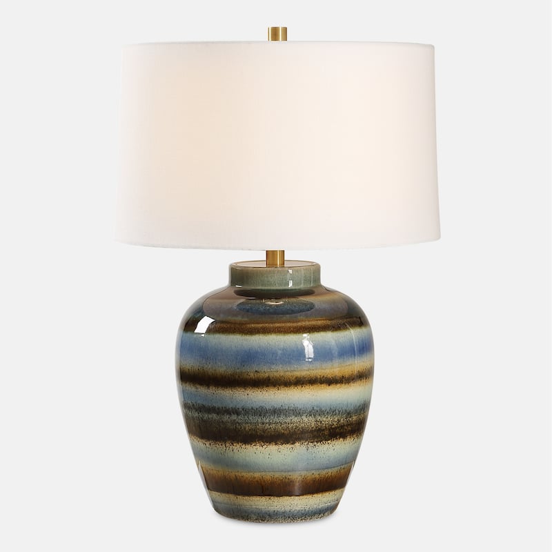 Urn Table Lamp with Tapered Shade - 25.5"