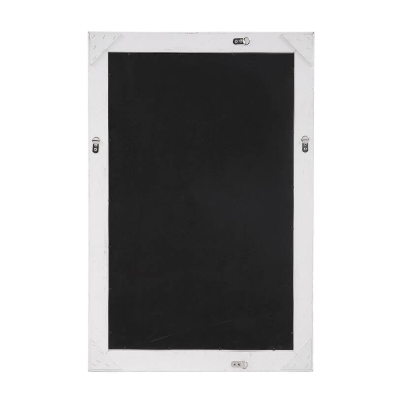 Allan Andrews Copper Grove Lilas Matte White Rectangular Wall Mirror
