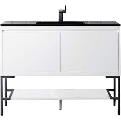 James Martin Vanities 805-V47.3-MB-CH Mantova 48" Single Basin Poplar