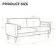 preview thumbnail 4 of 8, Modern 62.6" Upholstered 2-Seater Sofa Loveseat