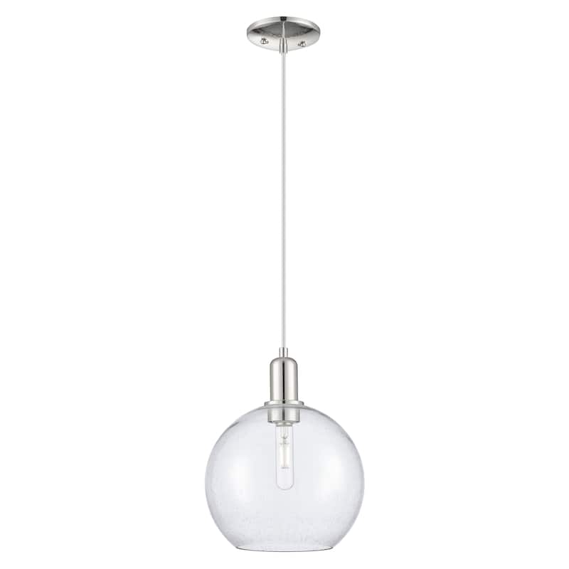 Innovations Lighting Endless Possibilities Arcadia - Athens - 1 Light 10" Cord Hung Mini Pendant - Polished Nickel/Seedy