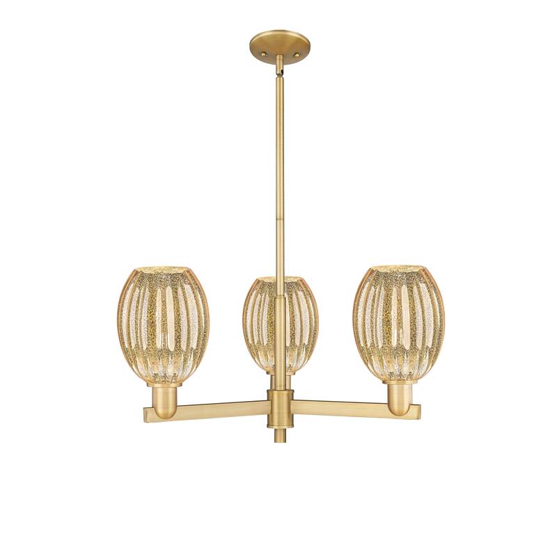 Innovations Lighting Downtown Urban - Preston - 3 Light 18" Bell Shade Stem Hung Chandelier