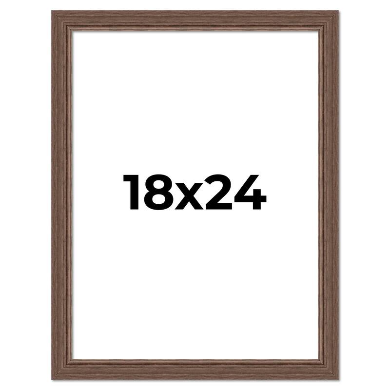 18x24 Frame Brown Distressed Barnwood Picture Frame | Rustic Farmhouse