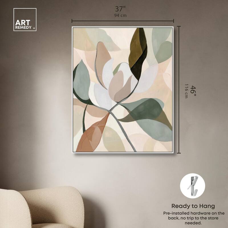 Leaf Prints II Canvas by Art Remedy