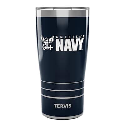 Tervis Traveler America's Navy Triple Walled Insulated Travel Tumbler, Stainless Steel