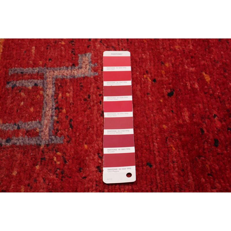 ECARPETGALLERY Hand-knotted Melis Vintage Red Wool Rug - 4'5 x 13'4