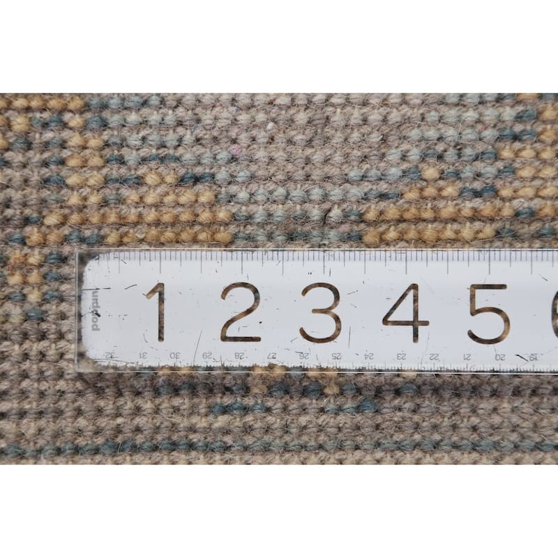Hand Knotted Oriental 100% Wool Carpet Transitional All-Over Greys & Charcoal Oushak Area Rug - 10' 0'' X 8' 1''
