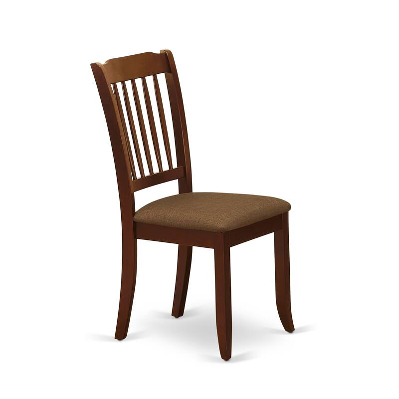 East West Furniture Modern Dining Table Set- A Kitchen Table and Linen Fabric Parson Dining Chairs,(Finish & Pieces Options