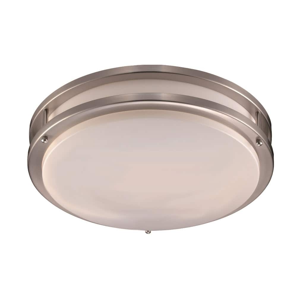 Trans Globe Lighting LED-10261 Barnes 14" Wide LED Flush Mount Drum