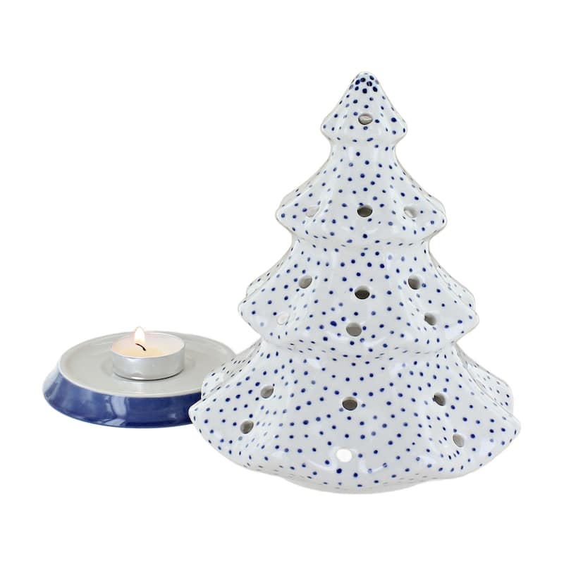 Blue Rose Polish Pottery C012 Manufaktura Tree Luminary
