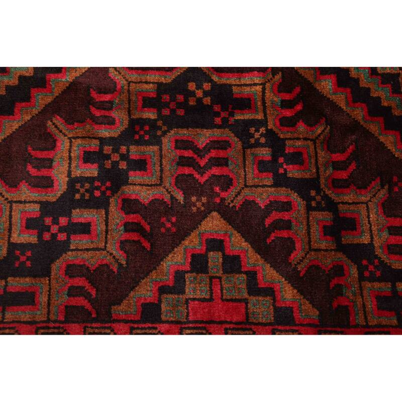 ECARPETGALLERY Hand-knotted Teimani Dark Brown Wool Rug - 3'11 x 6'6