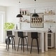 preview thumbnail 17 of 120, Skara Swivel Bar Stool, Upholstered Bar Height Chair with Bentwood Frame