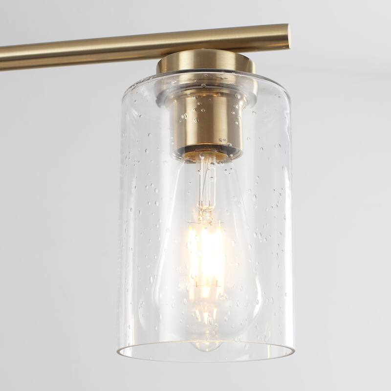Modern Linear Ceiling Hanging Pendant Light With Adjustable Height for Living Room, Foyer