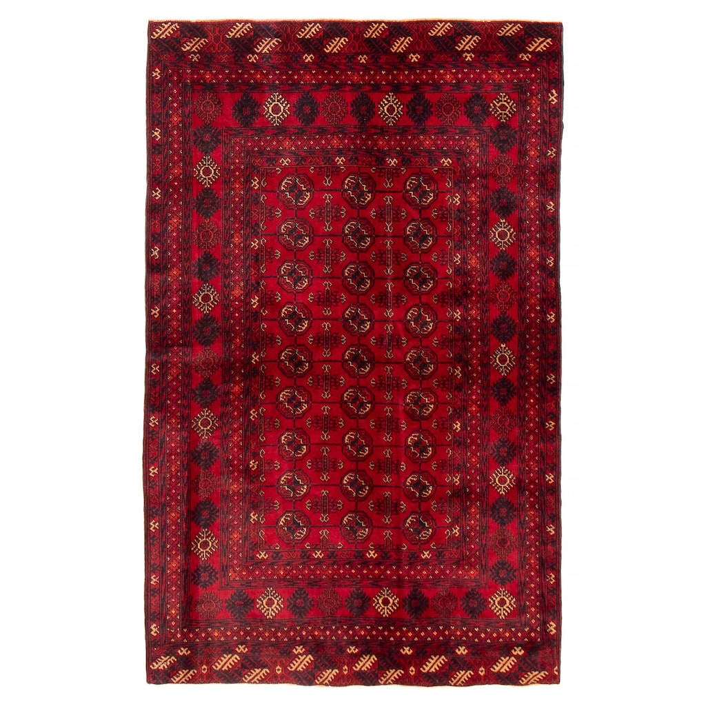 Teimani Red Rug 3'11" x 6'3" - 3'11 x 6'3