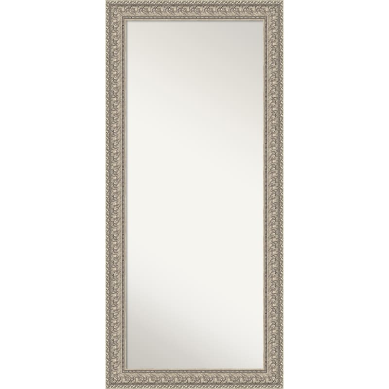 Sydney Non-Beveled Framed Full-Length Floor Leaner Mirror - Sydney Silver - 31 x 67 in