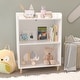 preview thumbnail 5 of 6, White Kids 3-Tier Bookcase Toy Storage Cabinet Organizer for Children's Room