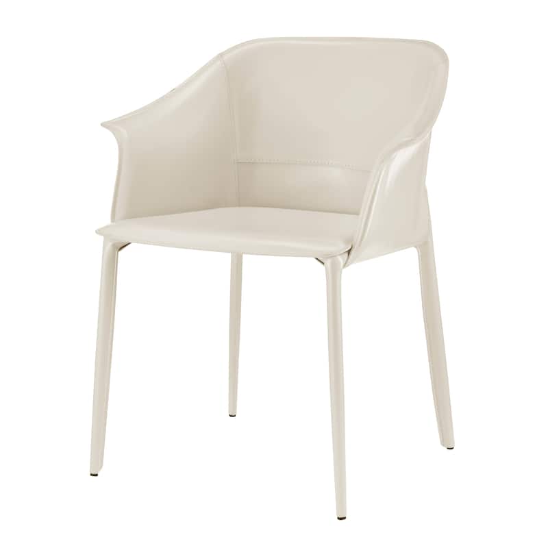 NPD Furniture Callie Recycled Leather Dining Arm Chair