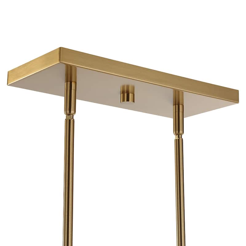 8-Light Linear Ceiling Chandelier - 43.5"