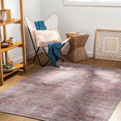 Artistic Weavers Rhodie Vintage Trellis Printed Machine Washable Area Rug