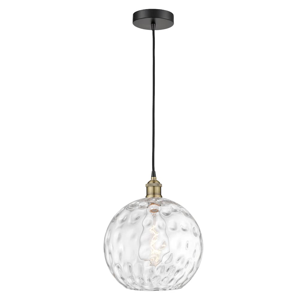 Innovations Lighting Athens Water Glass - 1 Light 12" Cord Hung Mini Pendant