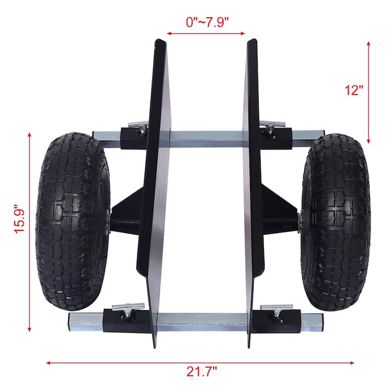 600lb Panel Dolly, 10in. Pneumatic Wheels