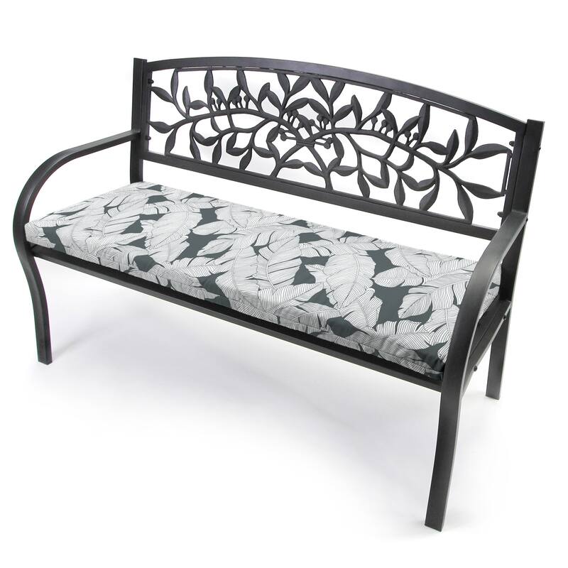 48" x 18" Outdoor Bench Cushion with Ties - 18'' L x 48'' W x 3.5'' H