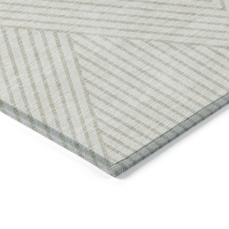 HomeRoots Geometric Transitional Rectangle Outdoor Rug