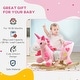 preview thumbnail 5 of 8, Toddler Rocking Unicorn with Music, Safety Seatbelt & Footrests, Plush Ride-On Horse for Kids 18-36 Months