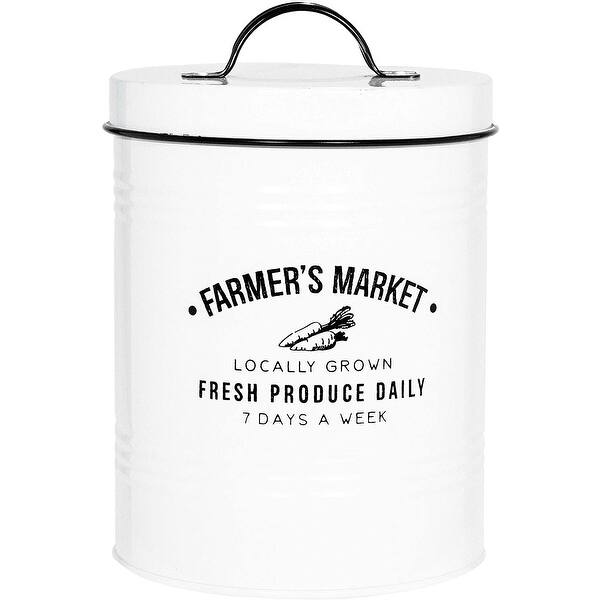 Amici Home Farmers Market Metal Storage Canister, 76 oz ...