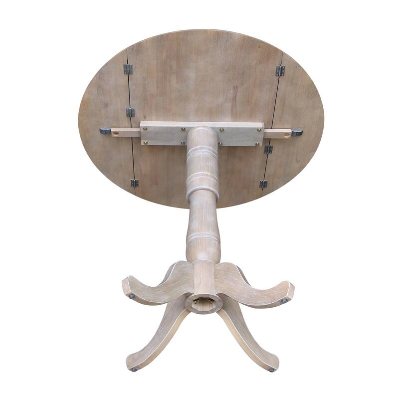 42 in. Round Dual Drop Leaf Dining Table