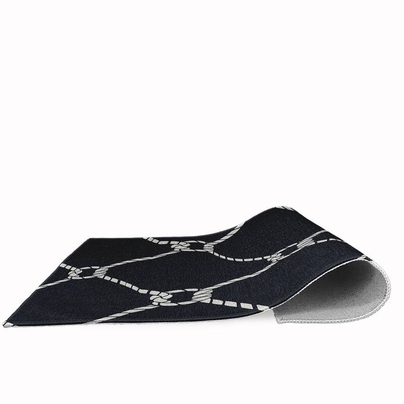Ahoy Nautical Chenille Rug