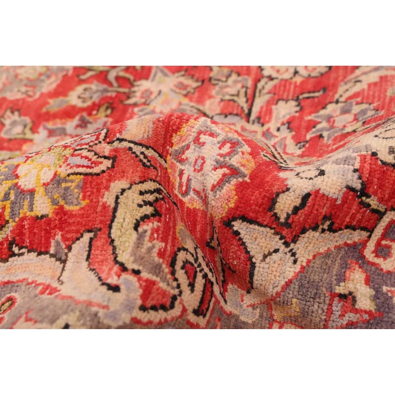 ECARPETGALLERY Hand-knotted Antalya Vintage Red Wool Rug - 8'0 x 12'8