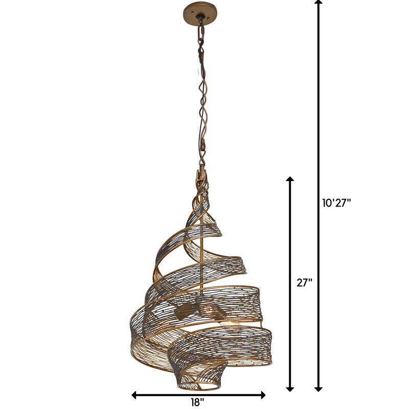 Varaluz Flow 3-Light Twist Pendant