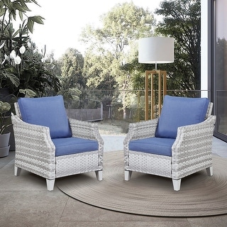 Outdoor Patio Furniture Chair Rattan Chair with Cushions