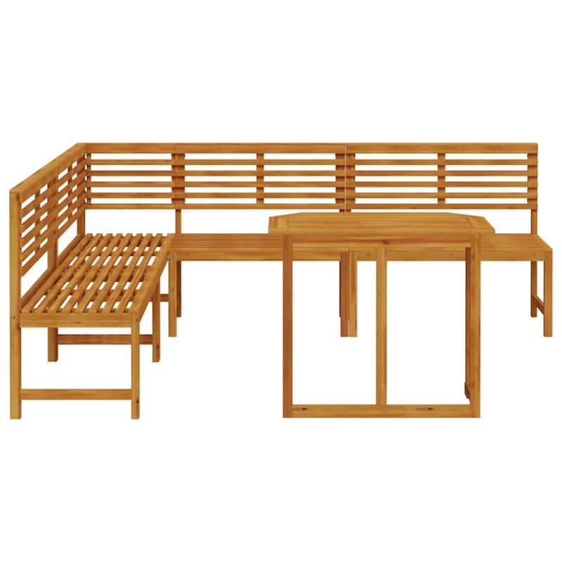 vidaXL Garden Bench Set Brown solid acacia wood - 20 x 35 x 30