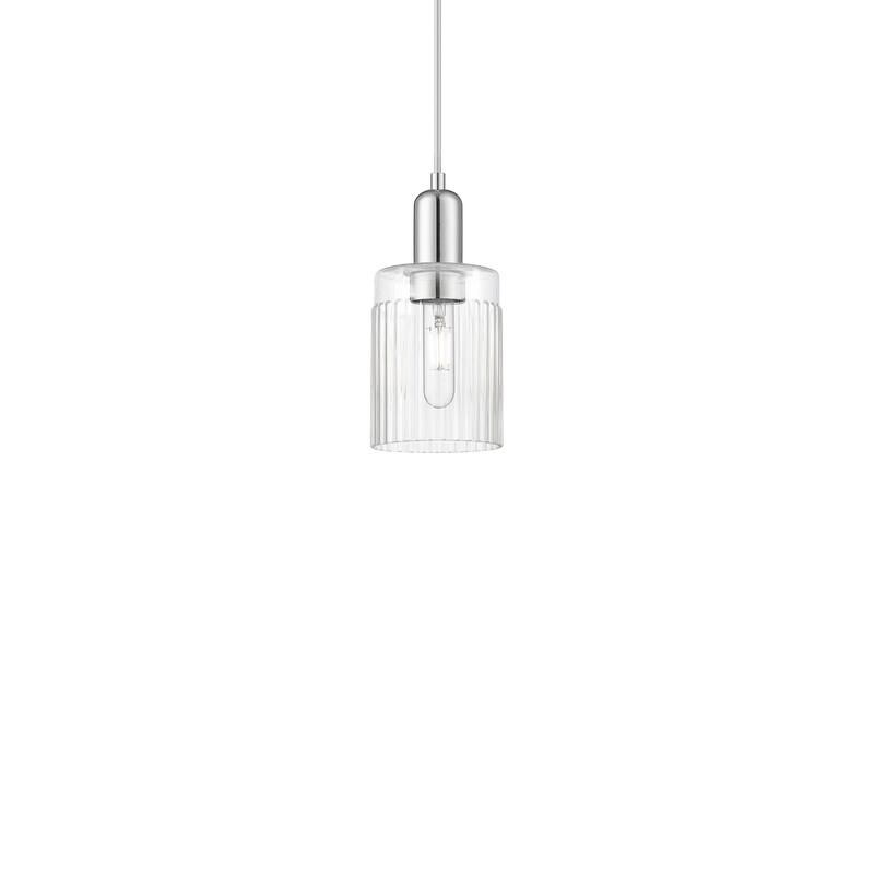 Innovations Lighting 716-1P-10-5 Hadley Pendant Hadley 5" Wide Mini - Polished Chrome / Clear