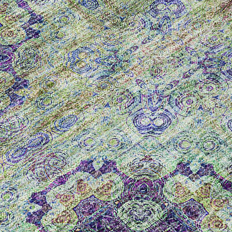 Altolu Garden-Inspired Weather Resistant Classic Meets Modern Runner Outdoor Rug