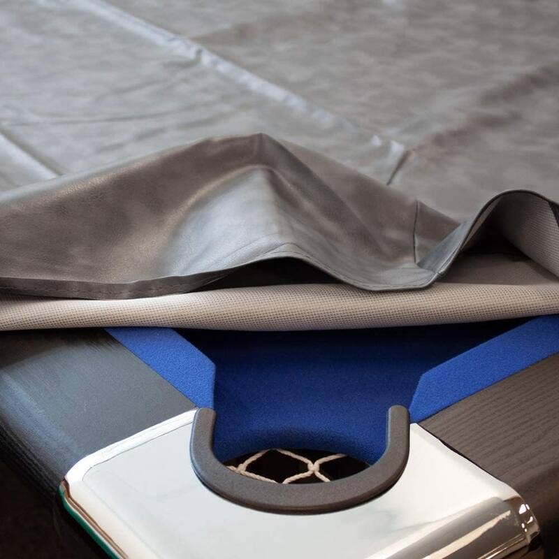 GSE™ 7ft/8ft/9ft Heavy Duty PU Leatherette Billiard Pool Table Cover - Grey
