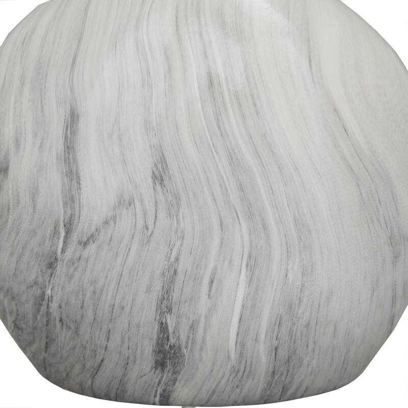 Ceramic Faux Marble Decorative Vase - Set of 3 Black - Roche River Decor
