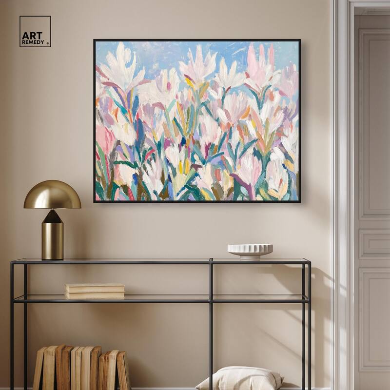 Morning Mist Bloom II Canvas by Art Remedy
