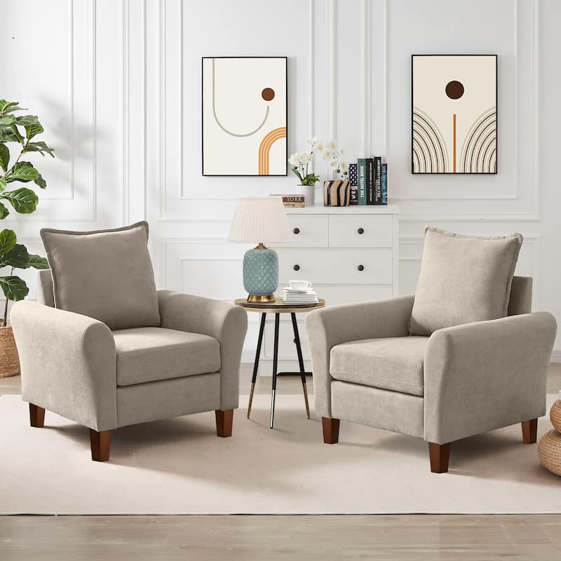 Modern Accent Chair Comfy Upholstered Armchair for Living Room