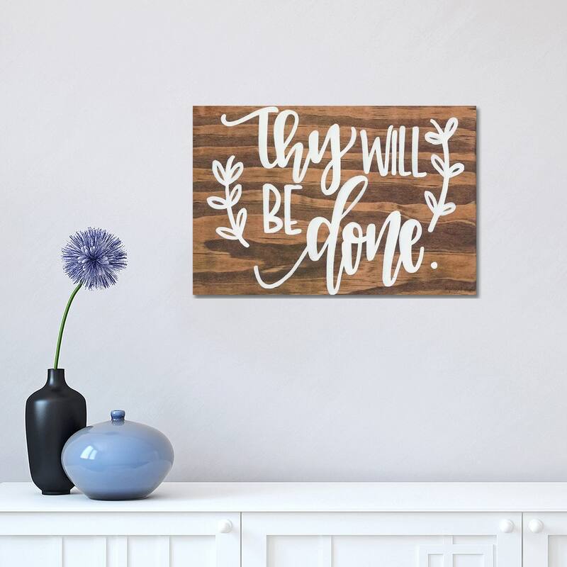 iCanvas "Thy Will Be Done." by Imperfect Dust Canvas Print - 12x18x1.5