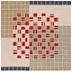 preview thumbnail 28 of 29, SAFAVIEH Handmade Genre Conja Mid-Century Modern Wool Rug 3' Square - Grey/Red