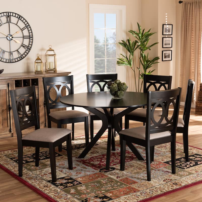 Sanne Modern and Contemporary 7-piece Dining Set